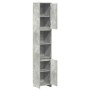 Armario baño madera contrachapada gris hormigón 30x30x183,5 cm von , Badezimmermöbel - Ref: Foro24-856063, Preis: 64,48 €, Ra...