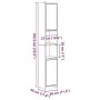Armario baño madera contrachapada gris hormigón 30x30x183,5 cm von , Badezimmermöbel - Ref: Foro24-856063, Preis: 63,85 €, Ra...