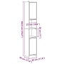 Armario baño madera contrachapada gris hormigón 30x30x183,5 cm von , Badezimmermöbel - Ref: Foro24-856063, Preis: 64,48 €, Ra...