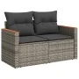 Set sofás jardín y cojines 7 pzas ratán sintético acacia gris by , Garden sets - Ref: Foro24-3327511, Price: 454,78 €, Discou...