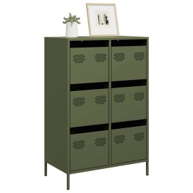Aparador acero verde oliva 68x39x101,5 cm von , Sideboards - Ref: Foro24-851224, Preis: 173,50 €, Rabatt: %