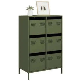 Aparador acero verde oliva 68x39x101,5 cm by , Sideboards - Ref: Foro24-851224, Price: 171,26 €, Discount: %