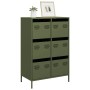 Aparador acero verde oliva 68x39x101,5 cm de , Aparadores - Ref: Foro24-851224, Precio: 173,50 €, Descuento: %