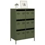 Aparador acero verde oliva 68x39x101,5 cm de , Aparadores - Ref: Foro24-851224, Precio: 171,24 €, Descuento: %