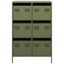 Aparador acero verde oliva 68x39x101,5 cm de , Aparadores - Ref: Foro24-851224, Precio: 171,24 €, Descuento: %