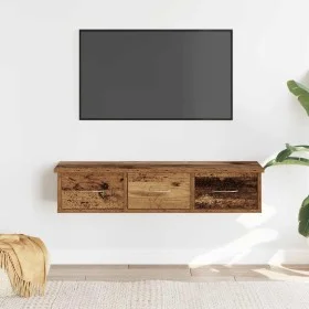 Armario de pared madera ingeniería envejecida 88x26x18,5 cm by , Shelves and shelves - Ref: Foro24-855860, Price: 56,60 €, Di...