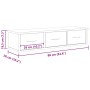 Armario de pared madera ingeniería envejecida 88x26x18,5 cm von , Regale und Regale - Ref: Foro24-855860, Preis: 57,32 €, Rab...
