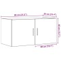 Armario de pared madera ingeniería envejecida 80x39x40 cm by , Shelves and shelves - Ref: Foro24-856028, Price: 68,23 €, Disc...