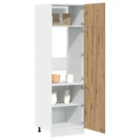 Mueble frigorífico madera ingeniería roble artisan 60x57x207 cm von , Küchenschränke - Ref: Foro24-856126, Preis: 200,24 €, R...