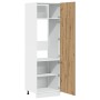 Mueble frigorífico madera ingeniería roble artisan 60x57x207 cm by , Kitchen cabinets - Ref: Foro24-856126, Price: 203,82 €, ...