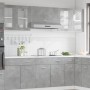 Armario colgante de vidrio gris hormigón 80x31x60 cm by , Kitchen cabinets - Ref: Foro24-856118, Price: 64,14 €, Discount: %