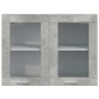 Armario colgante de vidrio gris hormigón 80x31x60 cm by , Kitchen cabinets - Ref: Foro24-856118, Price: 64,14 €, Discount: %