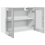 Armario colgante de vidrio gris hormigón 80x31x60 cm by , Kitchen cabinets - Ref: Foro24-856118, Price: 64,14 €, Discount: %