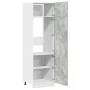 Armario frigorífico madera contrachapada hormigón 60x57x207 cm by , Kitchen cabinets - Ref: Foro24-856124, Price: 157,84 €, D...