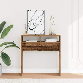 Mesa consola madera de ingeniería envejecida 78x30x80 cm by , Side tables - Ref: Foro24-856620, Price: 46,20 €, Discount: %