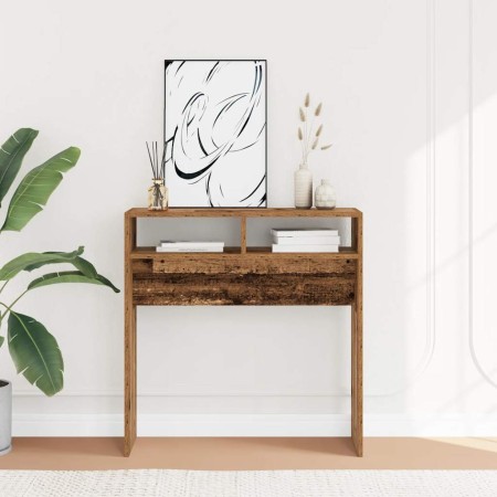 Mesa consola madera de ingeniería envejecida 78x30x80 cm von , Seitentische - Ref: Foro24-856620, Preis: 47,01 €, Rabatt: %