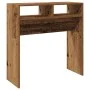 Mesa consola madera de ingeniería envejecida 78x30x80 cm by , Side tables - Ref: Foro24-856620, Price: 46,20 €, Discount: %