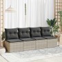 Set sofás jardín y cojines 4 pzas ratán sintético acacia gris von , Gartensets - Ref: Foro24-3325238, Preis: 105,35 €, Rabatt: %
