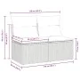Set sofás jardín y cojines 4 pzas ratán sintético acacia gris by , Garden sets - Ref: Foro24-3325238, Price: 120,02 €, Discou...