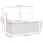 Set sofás jardín y cojines 4 pzas ratán sintético acacia gris von , Gartensets - Ref: Foro24-3325238, Preis: 105,35 €, Rabatt: %