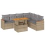 Set sofás jardín y cojines 7 pzas ratán sintético acacia beige von , Gartensets - Ref: Foro24-3327496, Preis: 501,57 €, Rabat...