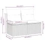 Set sofás jardín y cojines 4 pzas ratán sintético acacia negro by , Garden sets - Ref: Foro24-3325231, Price: 110,18 €, Disco...