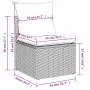 Set sofás jardín y cojines 4 pzas ratán sintético acacia negro by , Garden sets - Ref: Foro24-3325231, Price: 110,18 €, Disco...