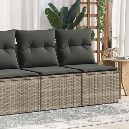 Set sofás jardín y cojines 4 pzas ratán sintético acacia gris von , Gartensets - Ref: Foro24-3325246, Preis: 115,66 €, Rabatt: %