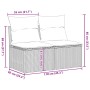Set sofás jardín y cojines 4 pzas ratán sintético acacia gris von , Gartensets - Ref: Foro24-3325246, Preis: 115,66 €, Rabatt: %