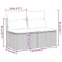 Set sofás jardín y cojines 4 pzas ratán sintético acacia beige by , Garden sets - Ref: Foro24-3325244, Price: 141,58 €, Disco...