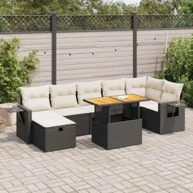 Set sofás jardín y cojines 5 pzas ratán sintético acacia negro von , Gartensets - Ref: Foro24-3328036, Preis: 511,70 €, Rabat...