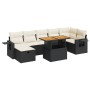 Set sofás jardín y cojines 5 pzas ratán sintético acacia negro von , Gartensets - Ref: Foro24-3328036, Preis: 520,20 €, Rabat...