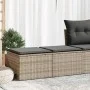 Set sofás jardín y cojines 2 pzas ratán sintético acacia gris by , Garden sets - Ref: Foro24-3328663, Price: 88,86 €, Discoun...