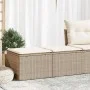 Set sofás jardín y cojines 2 pzas ratán sintético acacia beige by , Garden sets - Ref: Foro24-3328661, Price: 100,02 €, Disco...