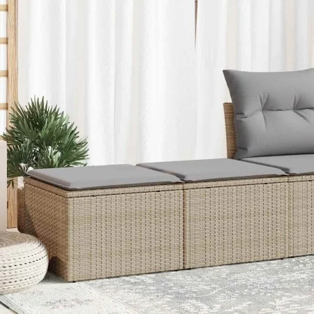 Set sofás jardín y cojines 2 pzas ratán sintético acacia beige by , Garden sets - Ref: Foro24-3328682, Price: 109,37 €, Disco...