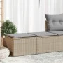 Set sofás jardín y cojines 2 pzas ratán sintético acacia beige by , Garden sets - Ref: Foro24-3328682, Price: 109,37 €, Disco...
