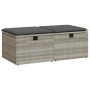 Set sofás jardín y cojines 2 pzas ratán sintético acacia gris by , Garden sets - Ref: Foro24-3328675, Price: 113,80 €, Discou...