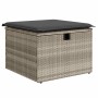 Set sofás jardín y cojines 2 pzas ratán sintético acacia gris by , Garden sets - Ref: Foro24-3328675, Price: 113,80 €, Discou...
