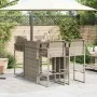 Set bar jardín sin cojines 5 pzas ratán sintético acacia gris by , Garden sets - Ref: Foro24-3328888, Price: 538,93 €, Discou...