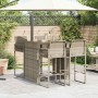 Set bar jardín sin cojines 5 pzas ratán sintético acacia gris von , Gartensets - Ref: Foro24-3328888, Preis: 497,58 €, Rabatt: %