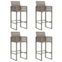Set bar jardín sin cojines 5 pzas ratán sintético acacia gris von , Gartensets - Ref: Foro24-3328888, Preis: 497,58 €, Rabatt: %