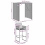 Set bar jardín sin cojines 5 pzas ratán sintético acacia gris von , Gartensets - Ref: Foro24-3328888, Preis: 497,58 €, Rabatt: %