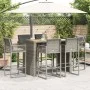 Set bar jardín con cojines 7 pzas ratán sintético acacia gris by , Garden sets - Ref: Foro24-3328904, Price: 848,61 €, Discou...