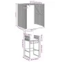 Set bar jardín con cojines 3 pzas ratán sintético acacia gris by , Garden sets - Ref: Foro24-3328897, Price: 420,63 €, Discou...