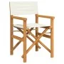 Sillas de director plegables 2 uds madera maciza teca crema von , Gartenstühle - Ref: Foro24-4008512, Preis: 220,63 €, Rabatt: %