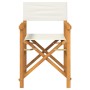 Sillas de director plegables 2 uds madera maciza teca crema von , Gartenstühle - Ref: Foro24-4008512, Preis: 231,80 €, Rabatt: %