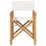 Sillas de director plegables 2 uds madera maciza teca crema von , Gartenstühle - Ref: Foro24-4008512, Preis: 220,63 €, Rabatt: %