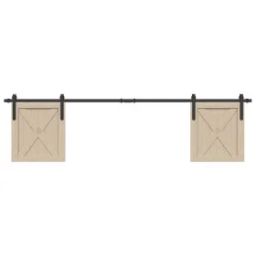 Kit de puerta corredera de armario acero carbono 200 cm von , DIY-Zubehör - Ref: Foro24-4009667, Preis: 34,26 €, Rabatt: %