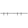 Kit de puerta corredera de armario acero carbono 200 cm von , DIY-Zubehör - Ref: Foro24-4009667, Preis: 35,80 €, Rabatt: %