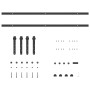 Kit de puerta corredera de armario acero carbono 200 cm von , DIY-Zubehör - Ref: Foro24-4009667, Preis: 35,80 €, Rabatt: %